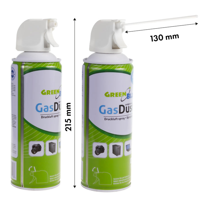 GreenBlue GB400 Pressluft 400ml Pistolenzerstäuber - Pistolenspray, 3 Stück