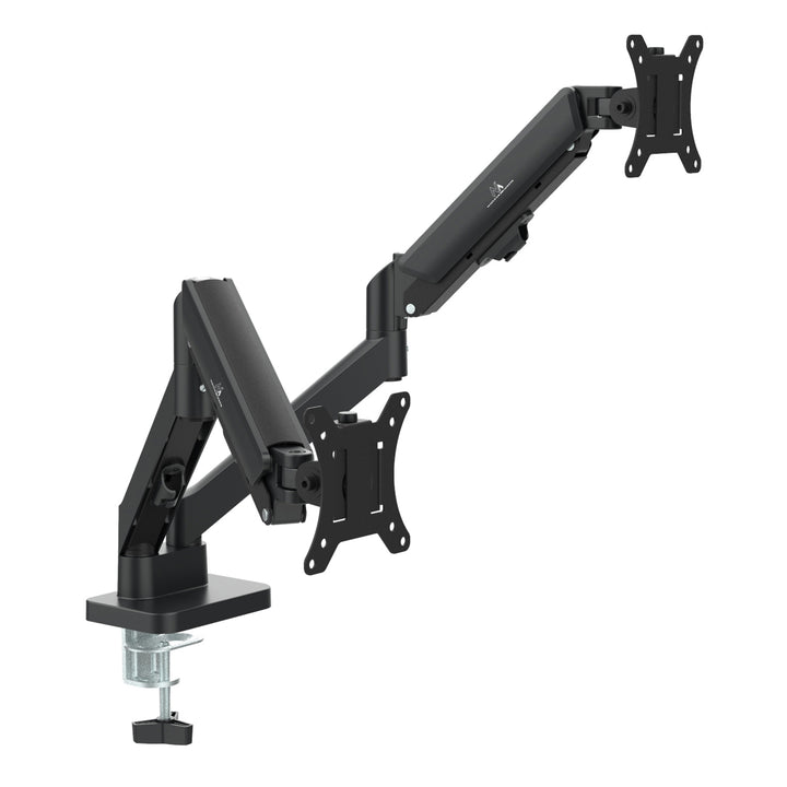 Halterung für 2 Maclean-Monitore, Gasfeder, 17"-32", 2-10kg, schwarz, MC-134