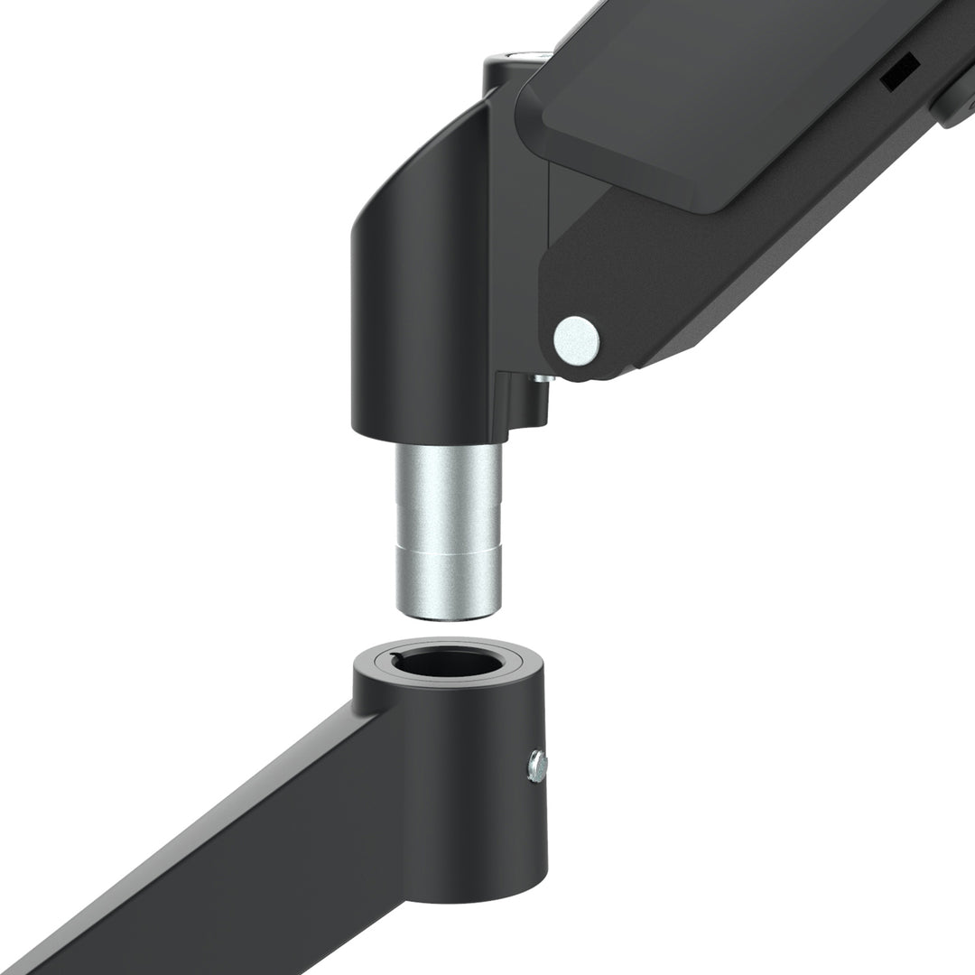 Halterung für 2 Maclean-Monitore, Gasfeder, 17"-32", 2-10kg, schwarz, MC-134