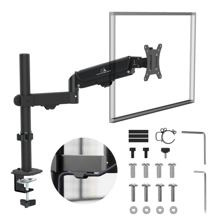 Maclean Monitorhalterung, Gasfeder, 17"-32", 2-10kg, schwarz, MC-135