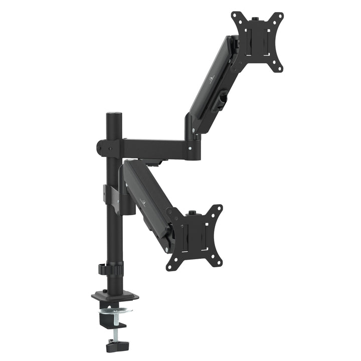 Halterung für 2 Maclean-Monitore, Gasfeder, 17"-32", 2-10kg, schwarz, MC-136