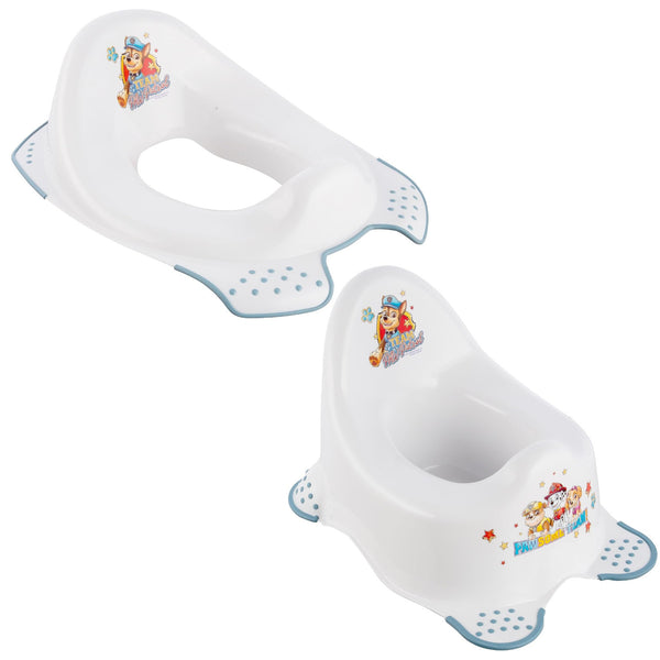 Paw Patrol Anti-Rutsch-Toilettensitzbezug - Anti-Rutsch-Töpfchen, Weiß, Max 15kg