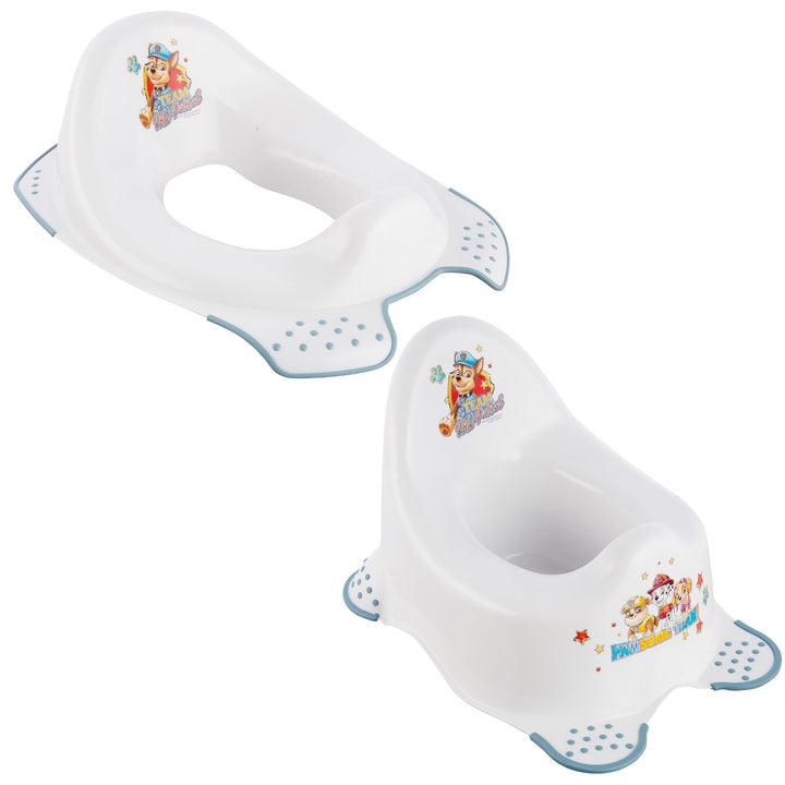 Paw Patrol Anti-Rutsch-Toilettensitzbezug - Anti-Rutsch-Töpfchen, Weiß, Max 15kg