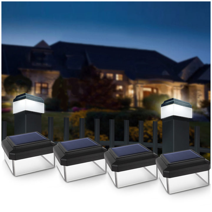 GreenBlue Solar LED-Mastleuchte, 60x60mm, Hüllkurve, GB126, 4 Stück