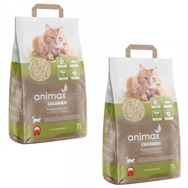 Klumpstreu, klassisch, zerkleinert, 2x 7 Liter, Animax