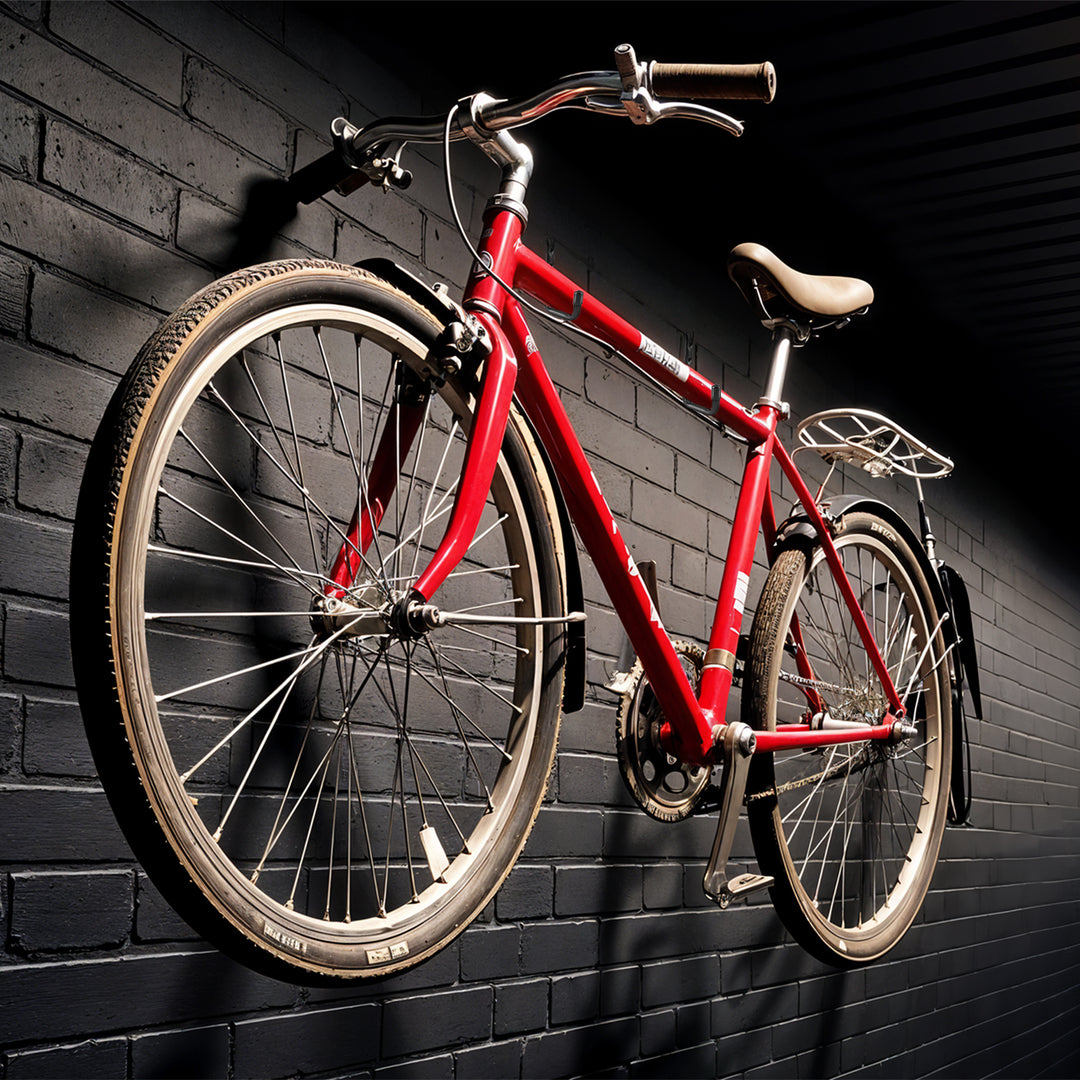 Satz mit 10 Maclean-Wandhalterungen, für Reifen, Räder, Leiter, Fahrrad, Stahl, max. Belastung 22kg/Bügel, MC-489