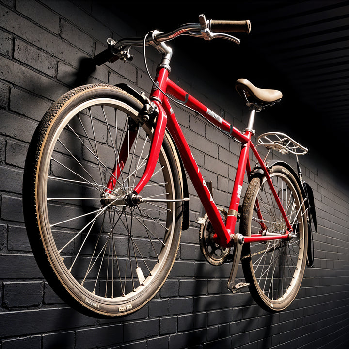 Satz mit 10 Maclean-Wandhalterungen, für Reifen, Räder, Leiter, Fahrrad, Stahl, max. Belastung 22kg/Bügel, MC-489