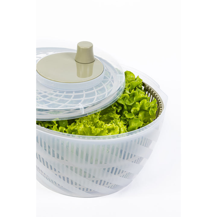 BranQ Salatzentrifuge, 6L Fassungsvermögen, olivgrün, GreenSpin