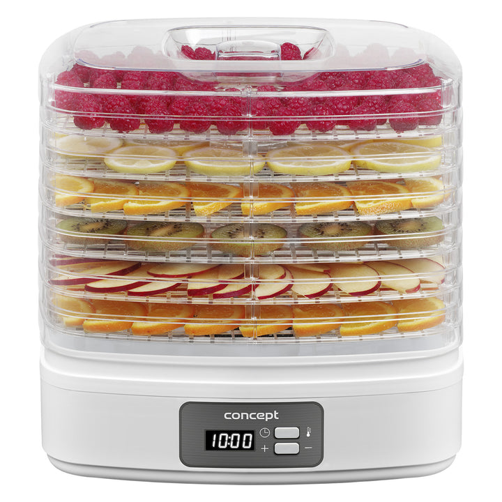 Pilz-, Obst- und Kräutertrockner Concept, 260W, 6 Siebe, Timer, SO2080