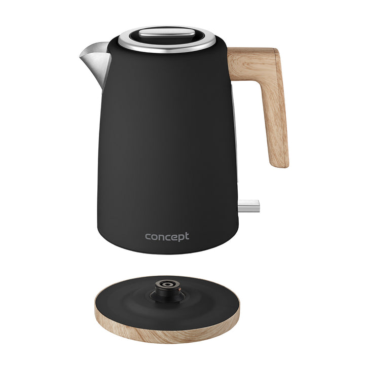 Concept ELWOOD elektrischer Wasserkocher, Edelstahl, 1,7 l, Wasserstandsanzeige, RK3316