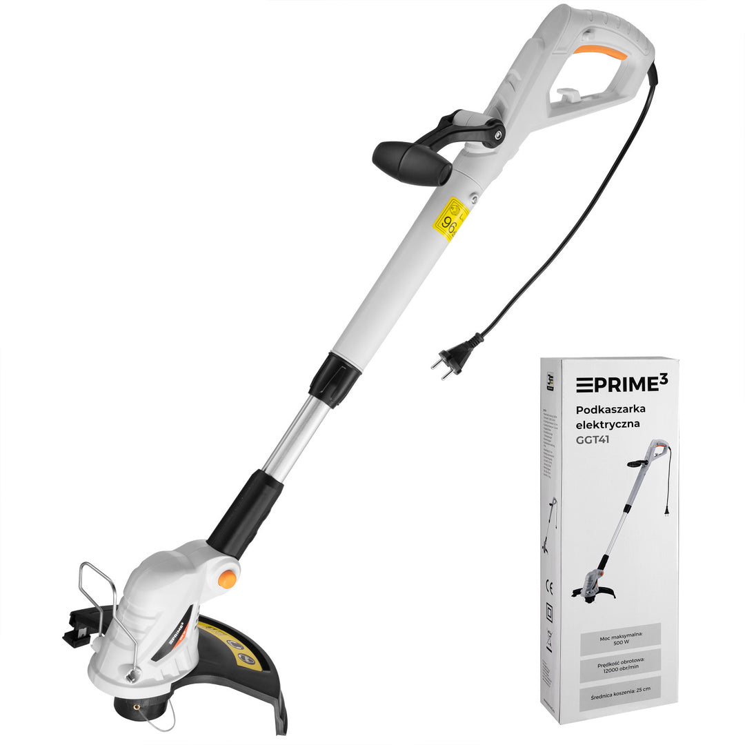 Prime3 Elektrotrimmer, 500W, 25cm Fadendurchmesser, 12000 U/min, GGT41