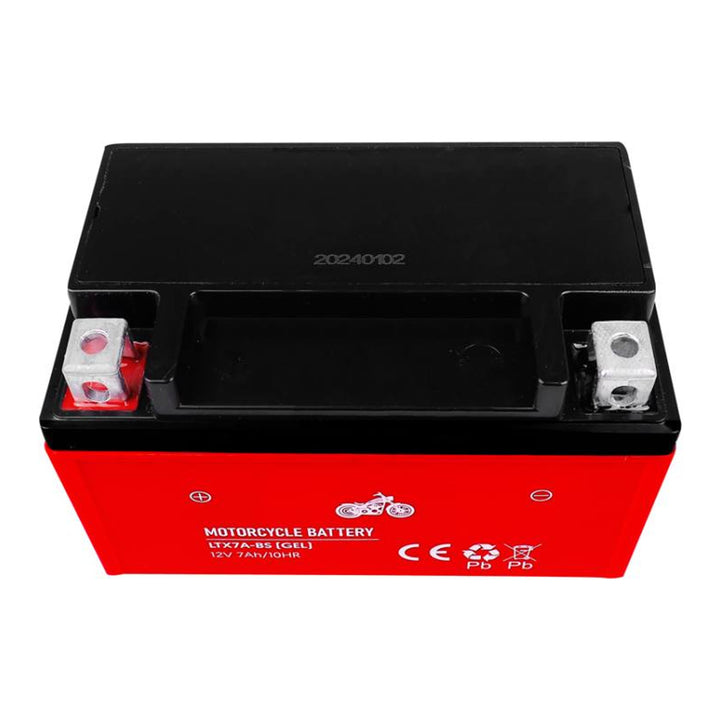 Lamex Gel-Batterie, Motorrad, 12V, 7Ah, LTX7A-BS rot