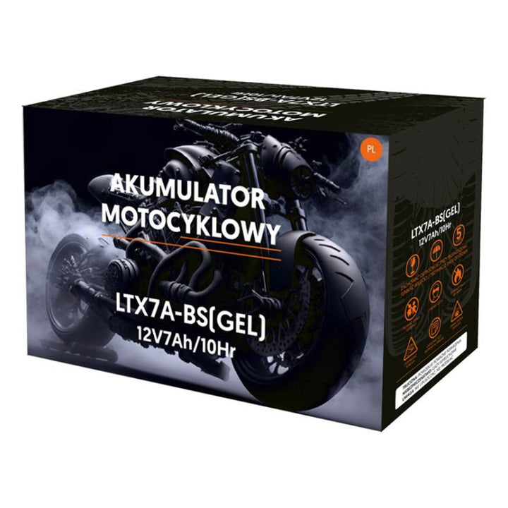 Lamex Gel-Batterie, Motorrad, 12V, 7Ah, LTX7A-BS rot