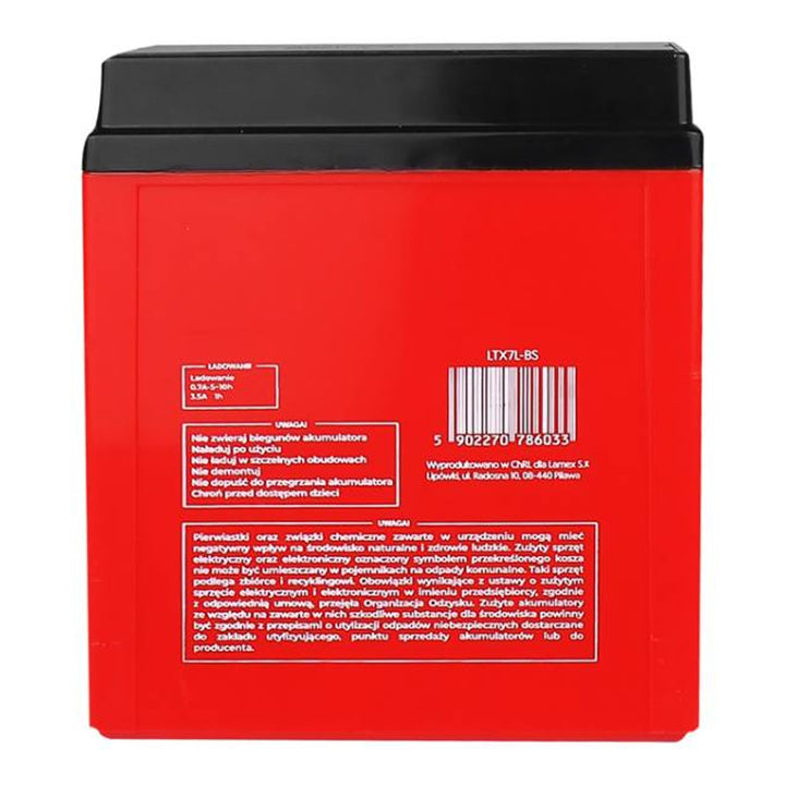 Gel-Batterie Lamex, Motorrad, 12V, 7Ah, LTX7L-BS