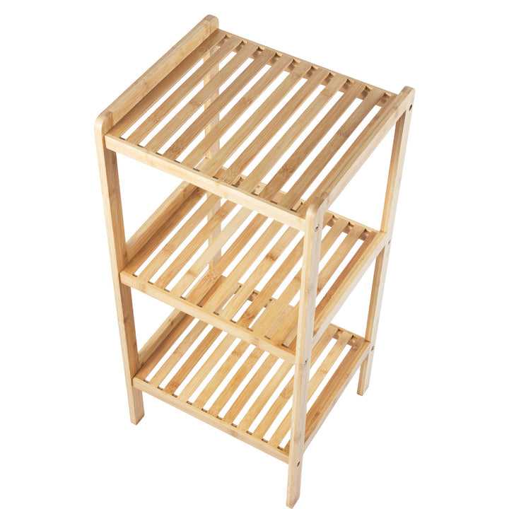 GreenBlue Bambus Badezimmerschrank, 370x330x780mm, 3 Einlegeböden, GB321, 2 Stück