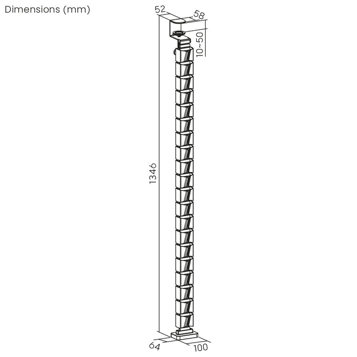 Gaming-Tisch mit Monitorablage NanoRS, 50kg max, Höhe 850mm, schwarz, RS170+Kabelorganisation / Kabelabdeckung Nano RS, 1345mm, schwarz und rot, RS125