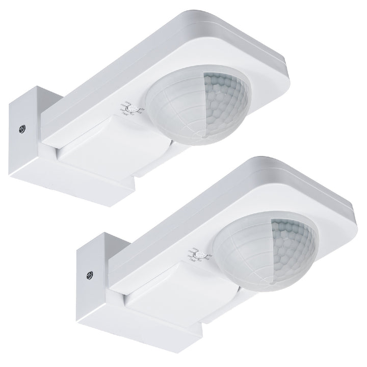 Maclean PIR Bewegungsmelder, Infrarot, IP65, max 2000W, MCE243, 2 Stück