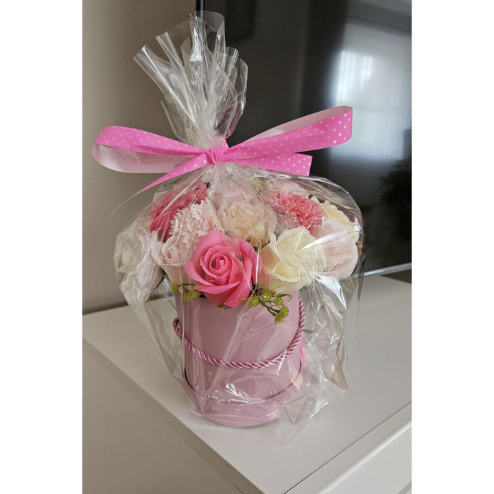 Blumenkasten mit Seifenblumen - Geschenk Seifenrosen, Damich