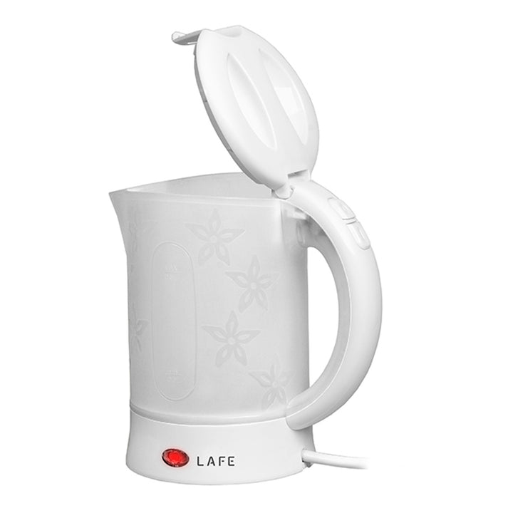 Lafe Wasserkocher, Tourist, 600W, Fassungsvermögen 0,6l, 2 Tassen, 2 Löffel, weiß, Scandi