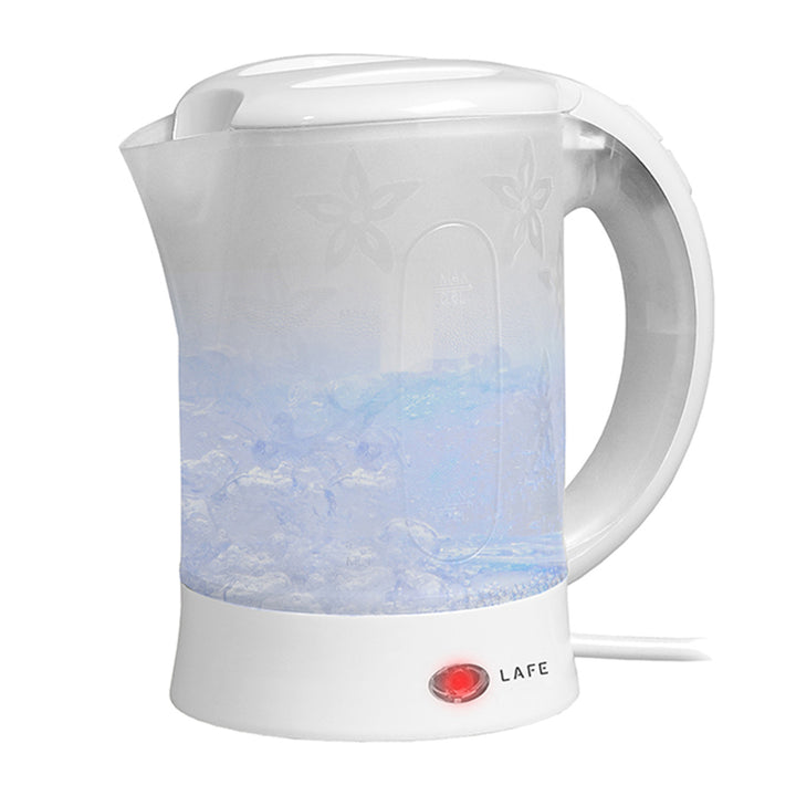 Lafe Wasserkocher, Tourist, 600W, Fassungsvermögen 0,6l, 2 Tassen, 2 Löffel, weiß, Scandi