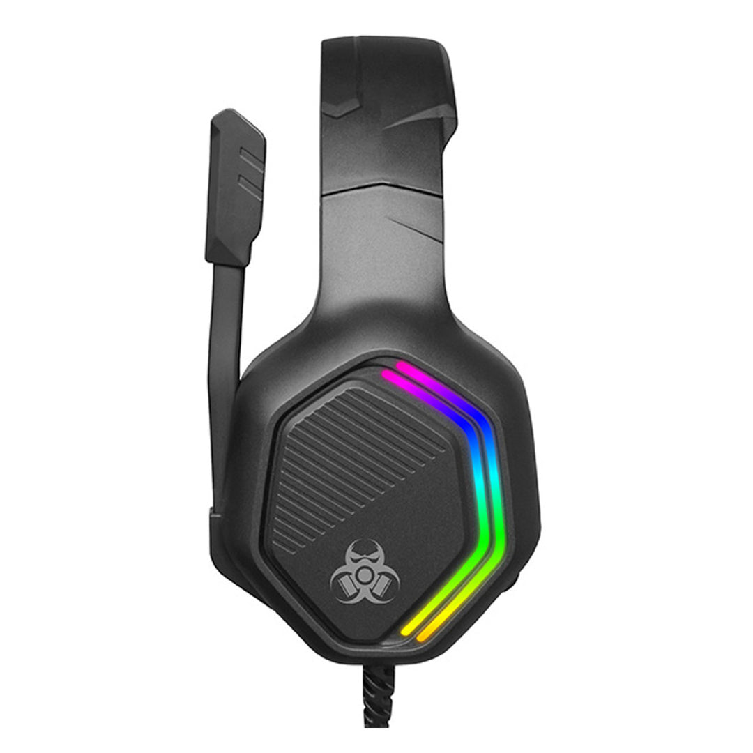 Tracer Gaming-Kopfhörer, RGB-Hintergrundbeleuchtung, klappbares Mikrofon, Gamezone GZ X3