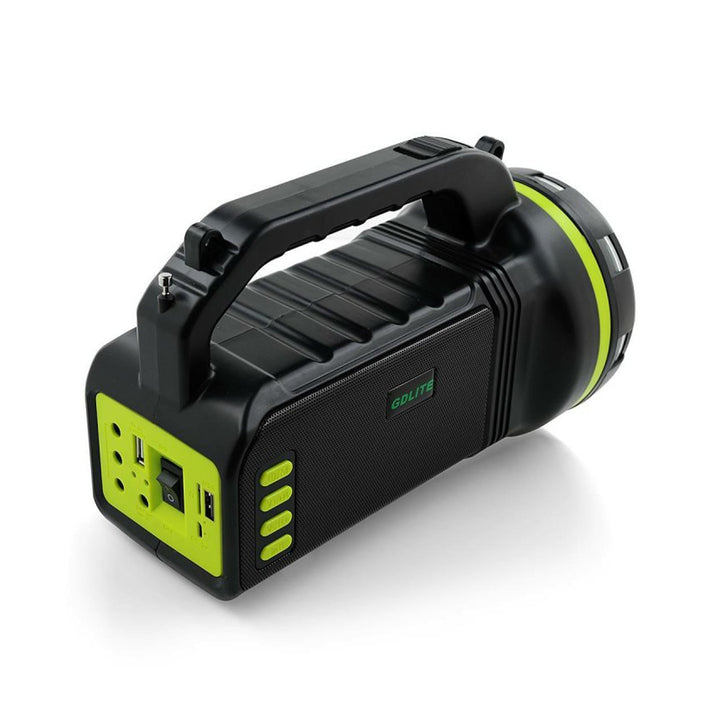 Verna multifunktionale Solar-Taschenlampe, 6in1, Powerbank, Solarpanel, Lampe, LED-Leuchten, Lautsprecher+Radio, Tur000008