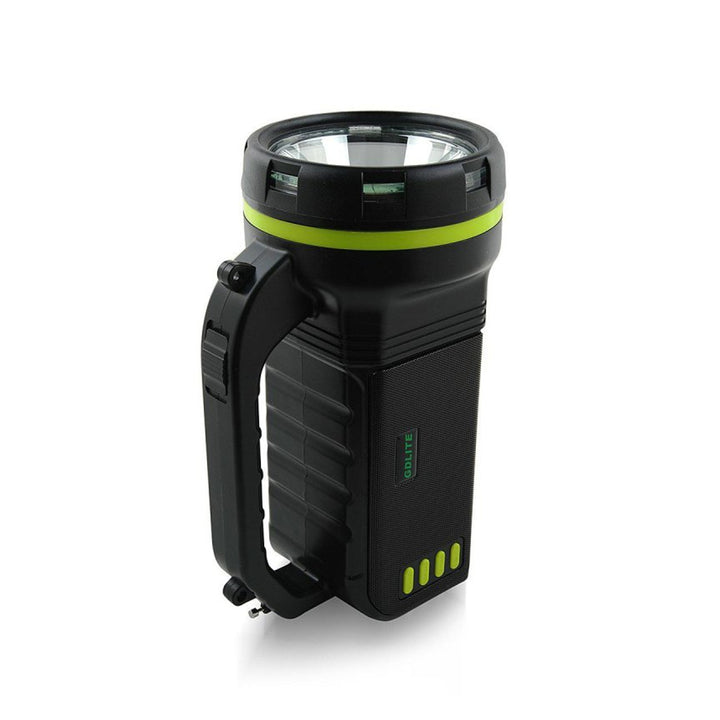 Verna multifunktionale Solar-Taschenlampe, 6in1, Powerbank, Solarpanel, Lampe, LED-Leuchten, Lautsprecher+Radio, Tur000008