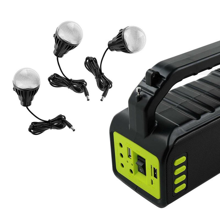 Verna multifunktionale Solar-Taschenlampe, 6in1, Powerbank, Solarpanel, Lampe, LED-Leuchten, Lautsprecher+Radio, Tur000008