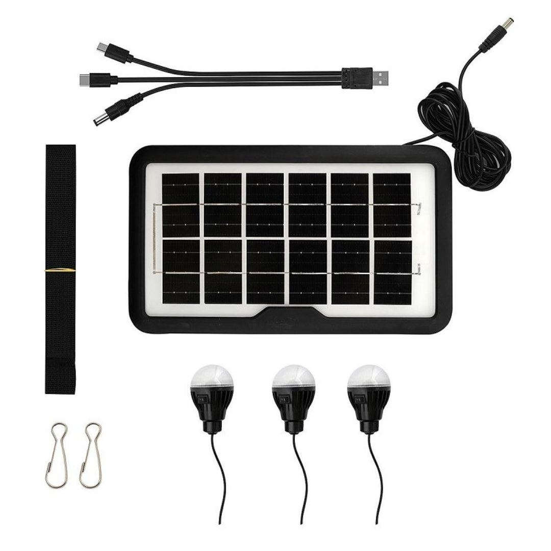 Verna multifunktionale Solar-Taschenlampe, 6in1, Powerbank, Solarpanel, Lampe, LED-Leuchten, Lautsprecher+Radio, Tur000008