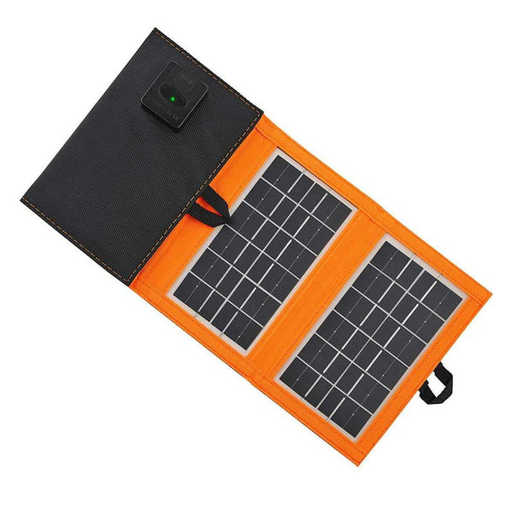 Solarmodul, Ladegerät, 6W, 1 USB-Anschluss, schwarz und orange, A01