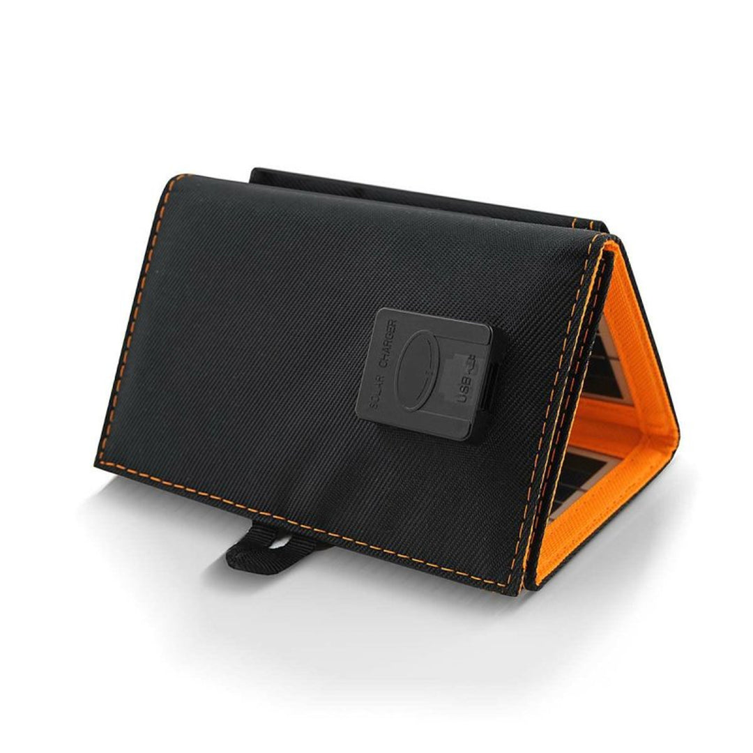 Solarmodul, Ladegerät, 6W, 1 USB-Anschluss, schwarz und orange, A01