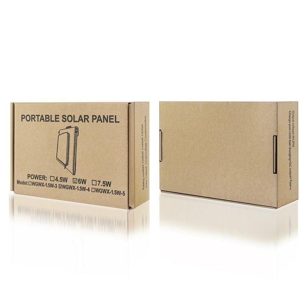 Solarmodul, Ladegerät, 6W, 1 USB-Anschluss, schwarz und orange, A01