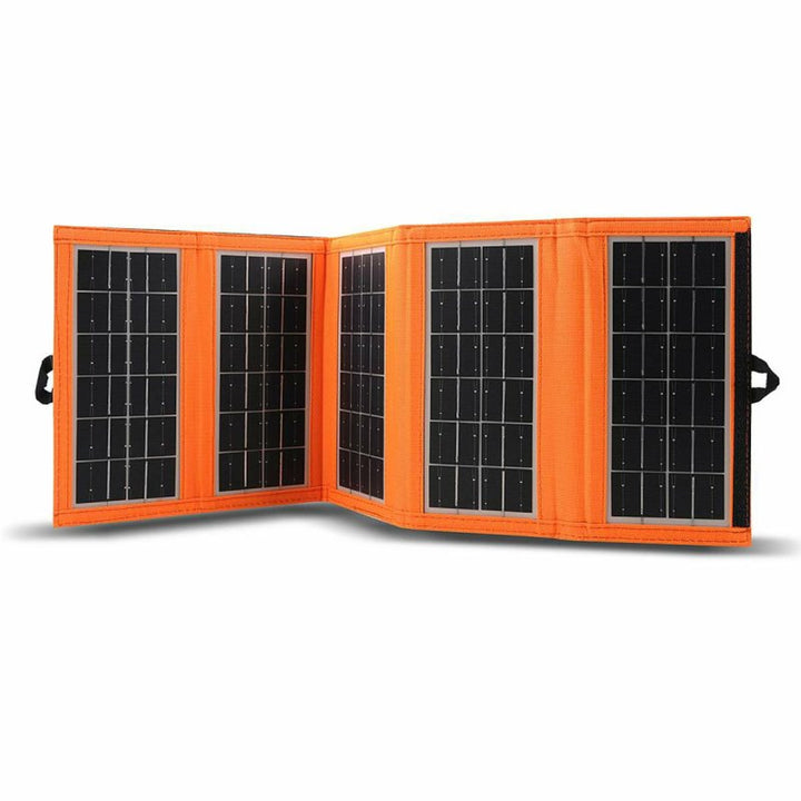 Solarmodul, Ladegerät, 10W, 1 USB-Anschluss, schwarz und orange, A02
