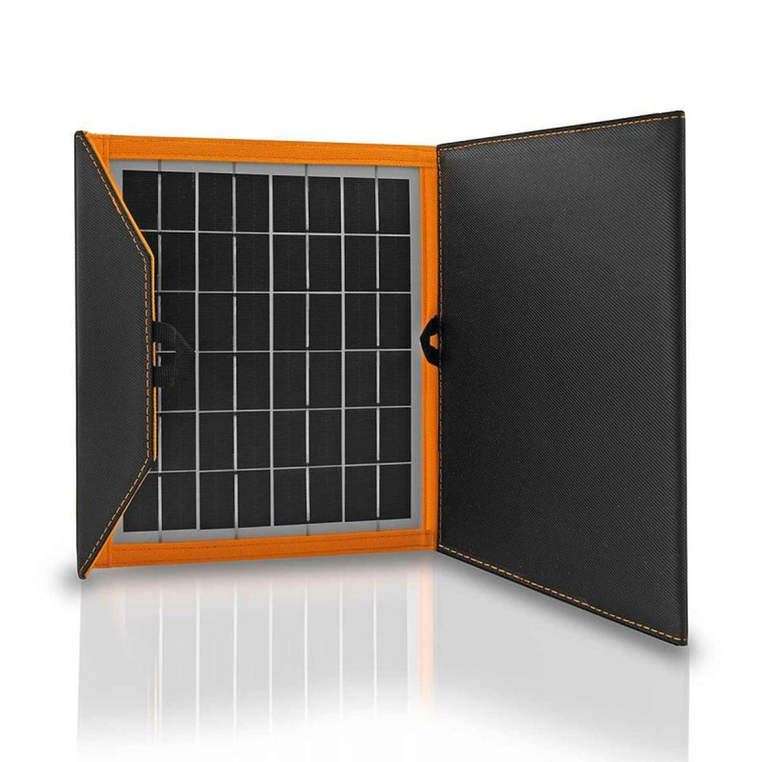 Solarmodul, Ladegerät, 15W, 1 USB-Anschluss, schwarz und orange, A04