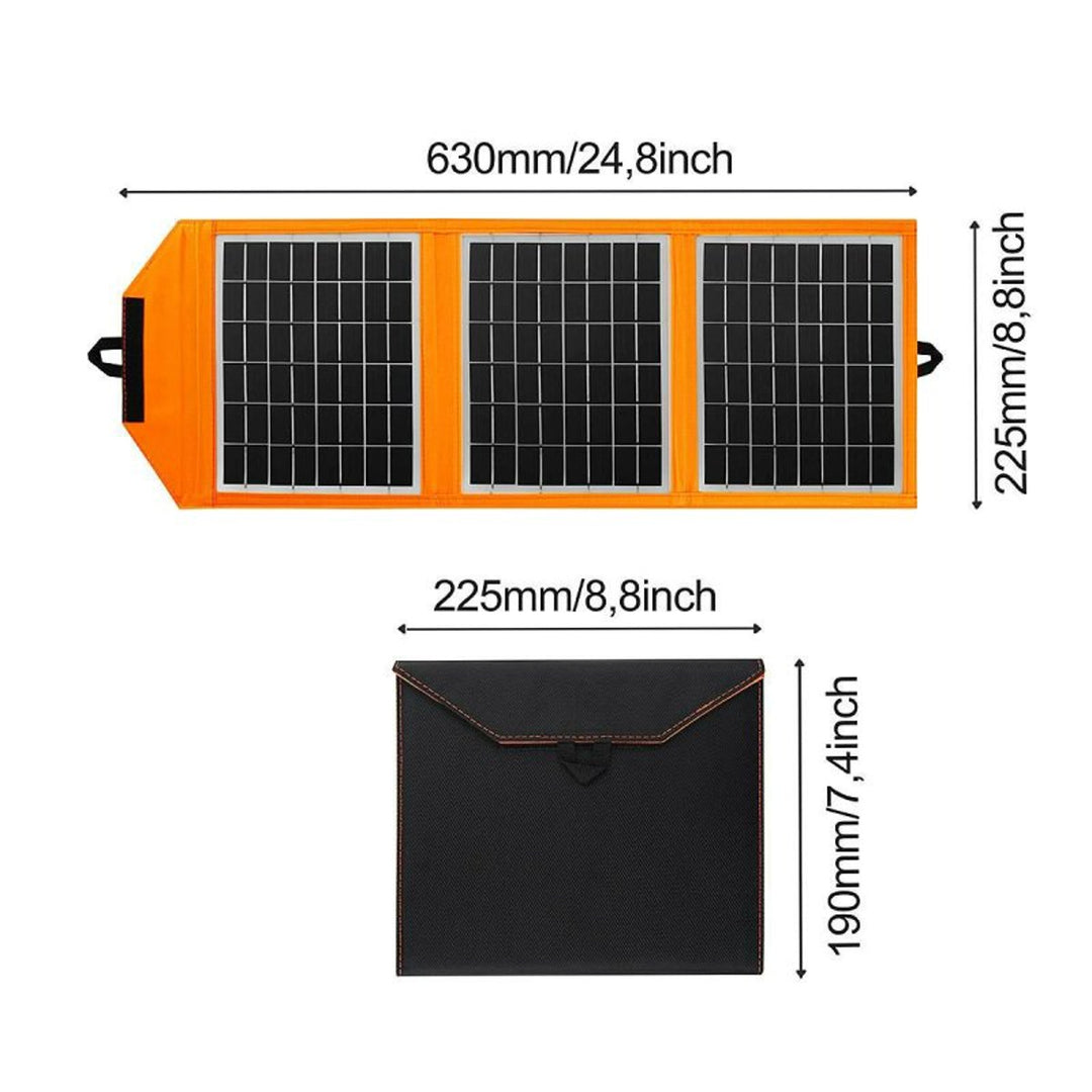 Solarmodul, Ladegerät, 15W, 1 USB-Anschluss, schwarz und orange, A04