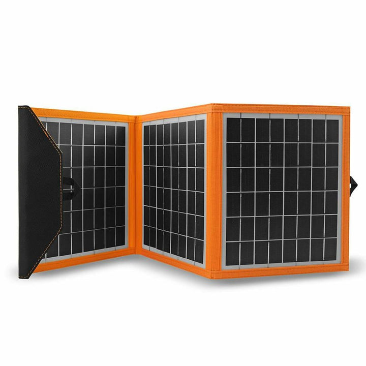 Solarmodul, Ladegerät, 15W, 1 USB-Anschluss, schwarz und orange, A04
