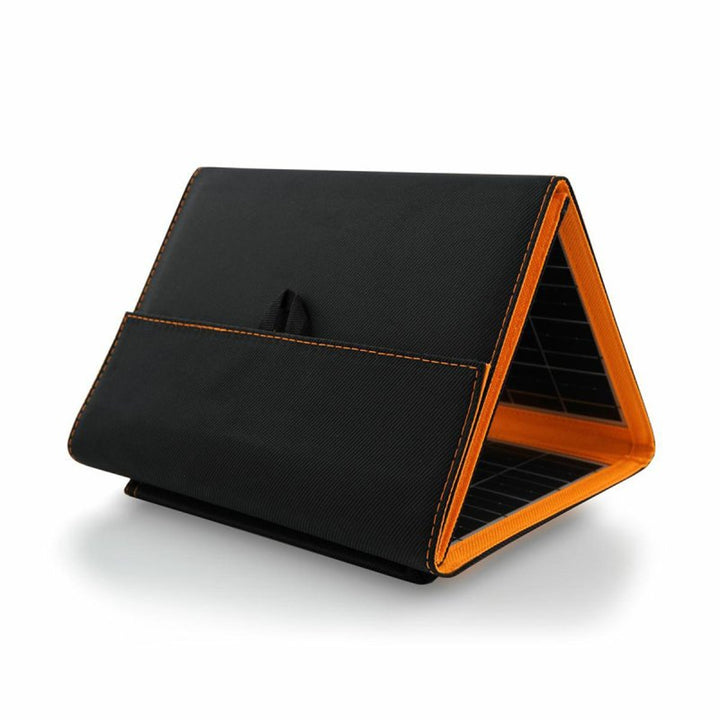 Solarmodul, Ladegerät, 20W, 2 USB-Anschlüsse, schwarz und orange, A05