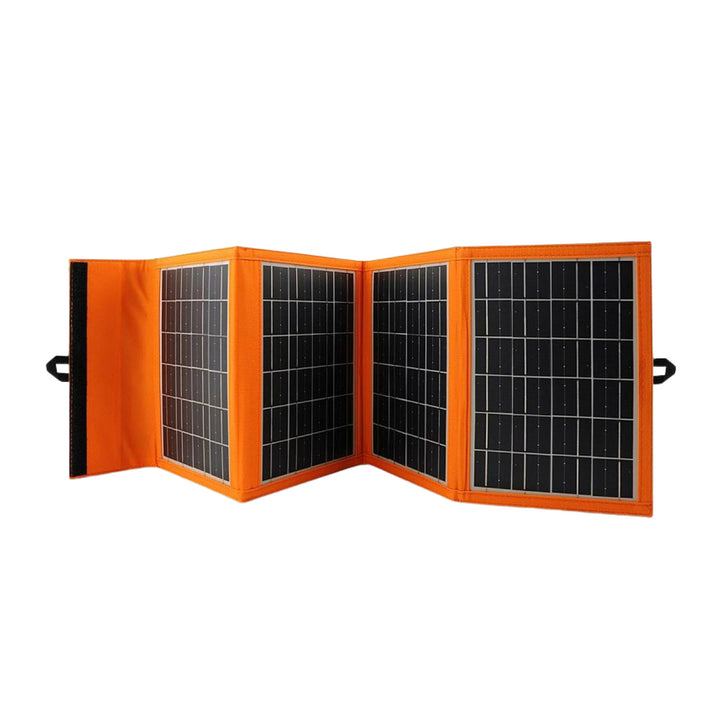 Solarmodul, Ladegerät, 20W, 2 USB-Anschlüsse, schwarz und orange, A05