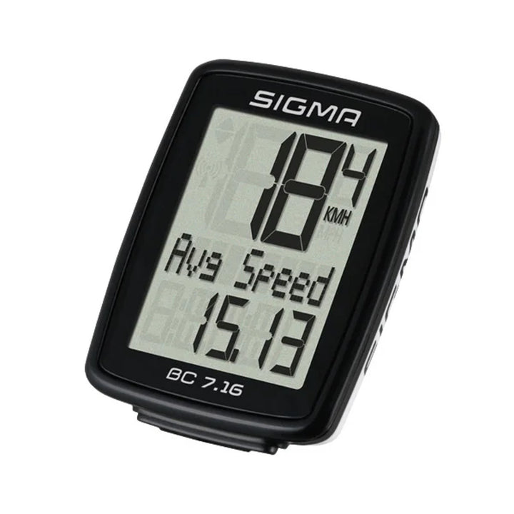 Sigma Zykluszähler, verdrahtet, Start/Stopp, dreireihige Anzeige, BC 7.16 schwarz