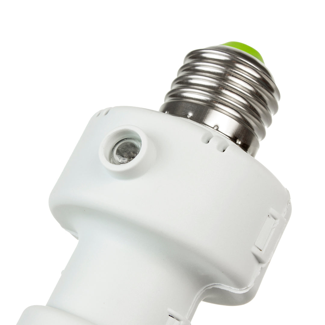 Maclean Glühbirnenfassung, E27, max. 100W, mit Dämmerungssensor, Timer, weiß, MCE21W, 2 Stück