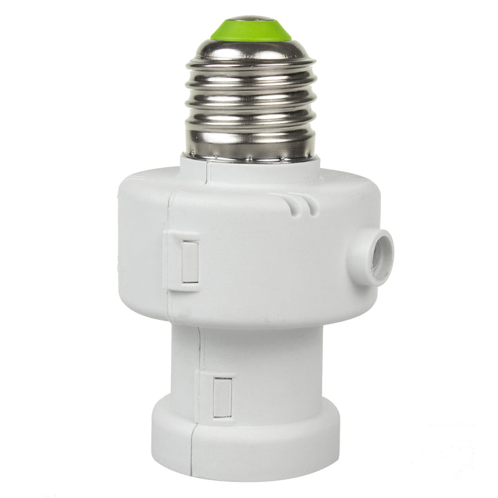 Maclean Glühbirnenfassung, E27, max. 100W, mit Dämmerungssensor, Timer, weiß, MCE21W, 2 Stück