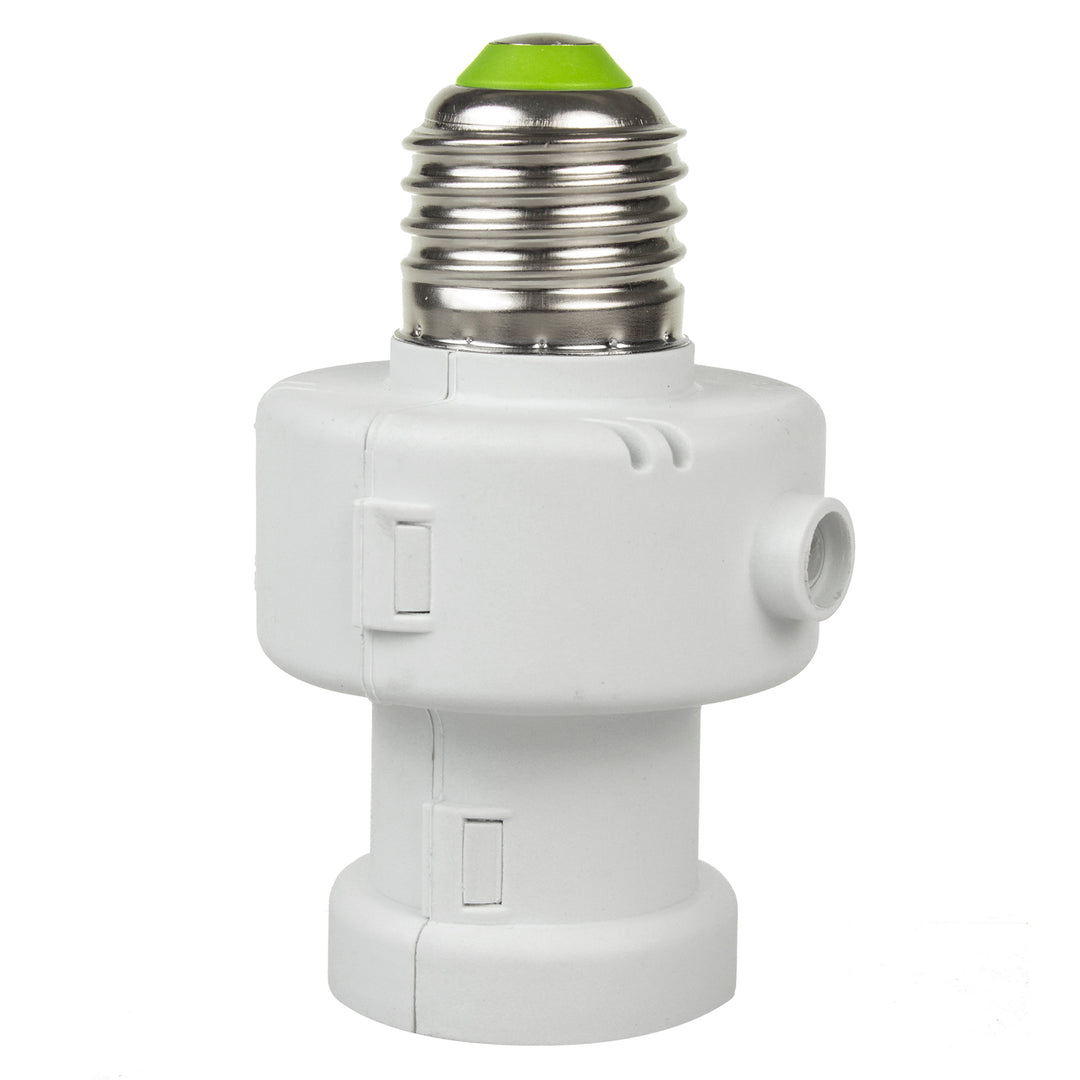 Maclean Glühbirnenfassung, E27, max. 100W, mit Dämmerungssensor, Timer, weiß, MCE21W, 4 Stück