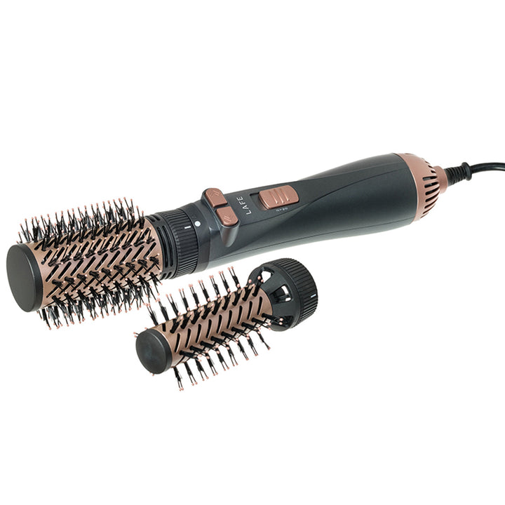 LAFE rotierender Lockenstab/Trockner, 2 Geschwindigkeiten, 3 Heizstufen, Ionisierung, 1200W, Sleek and Shine Style