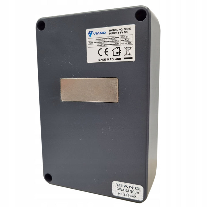 Viano Nagetierabwehr für Marder Ratten Mäuse, batteriebetrieben, IP65, Reichweite bis zu 200 m, OB-02