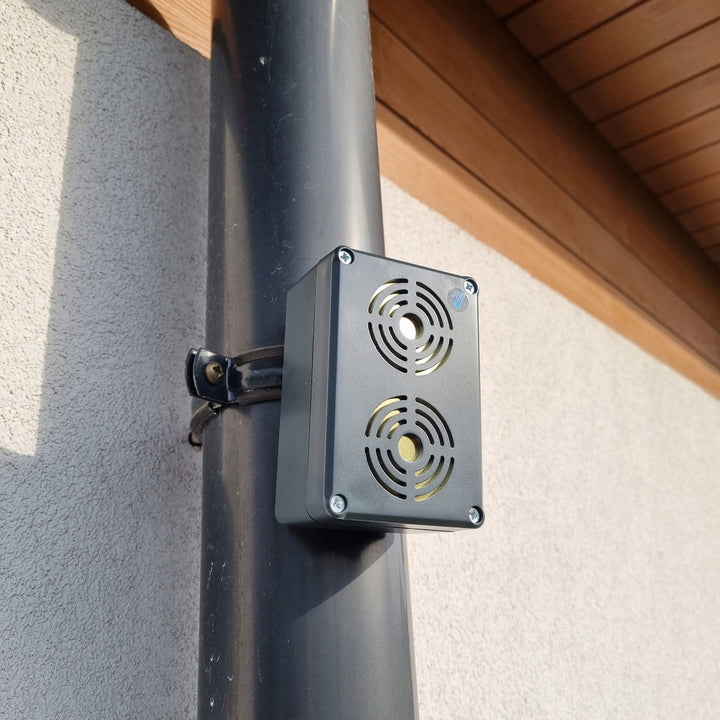 Viano Nagetierabwehr für Marder Ratten Mäuse, batteriebetrieben, IP65, Reichweite bis zu 200 m, OB-02