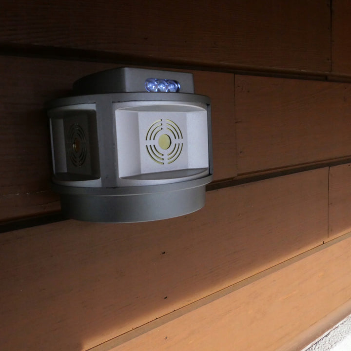 Drahtlose Nagetierabschreckung Marder Mäuse Viano, IP44, 4Ah Li-Ion Akku, LED Modus, Trio