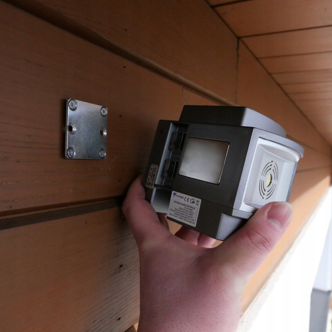 Drahtlose Nagetierabschreckung Marder Mäuse Viano, IP44, 4Ah Li-Ion Akku, LED Modus, Trio