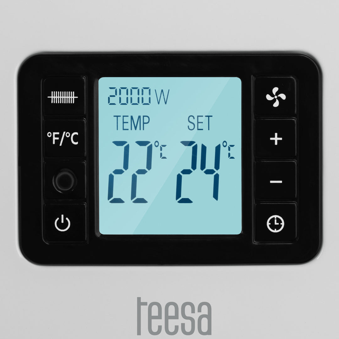 Teesa Konvektor, Timer-Funktion, Temperaturregelung, Anti-Frost-Modus, mit Fernbedienung, TSA8054