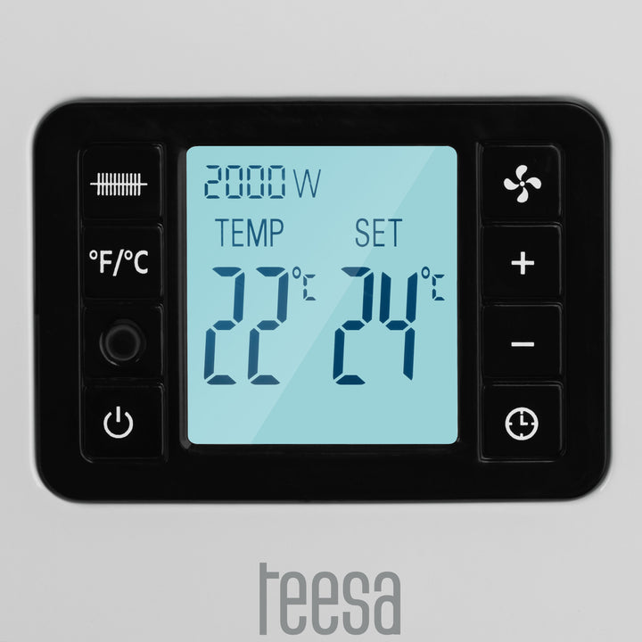 Teesa Konvektor, Timer-Funktion, Temperaturregelung, Anti-Frost-Modus, mit Fernbedienung, TSA8054