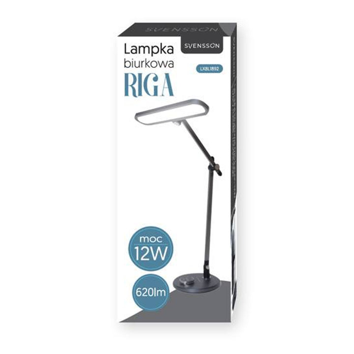 Svensson-Büroleuchte, 620 Lumen, 12 W Leistung, drei Lichttemperaturen, Touchpanel, LXBL1892